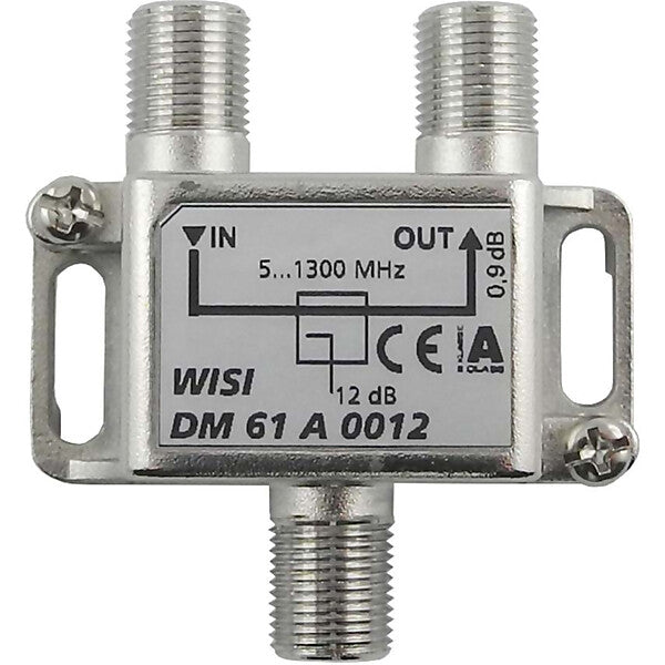 WISI Abzweiger 1f. 5-1300MHz,12dB Cl.A DM 61 A 0012